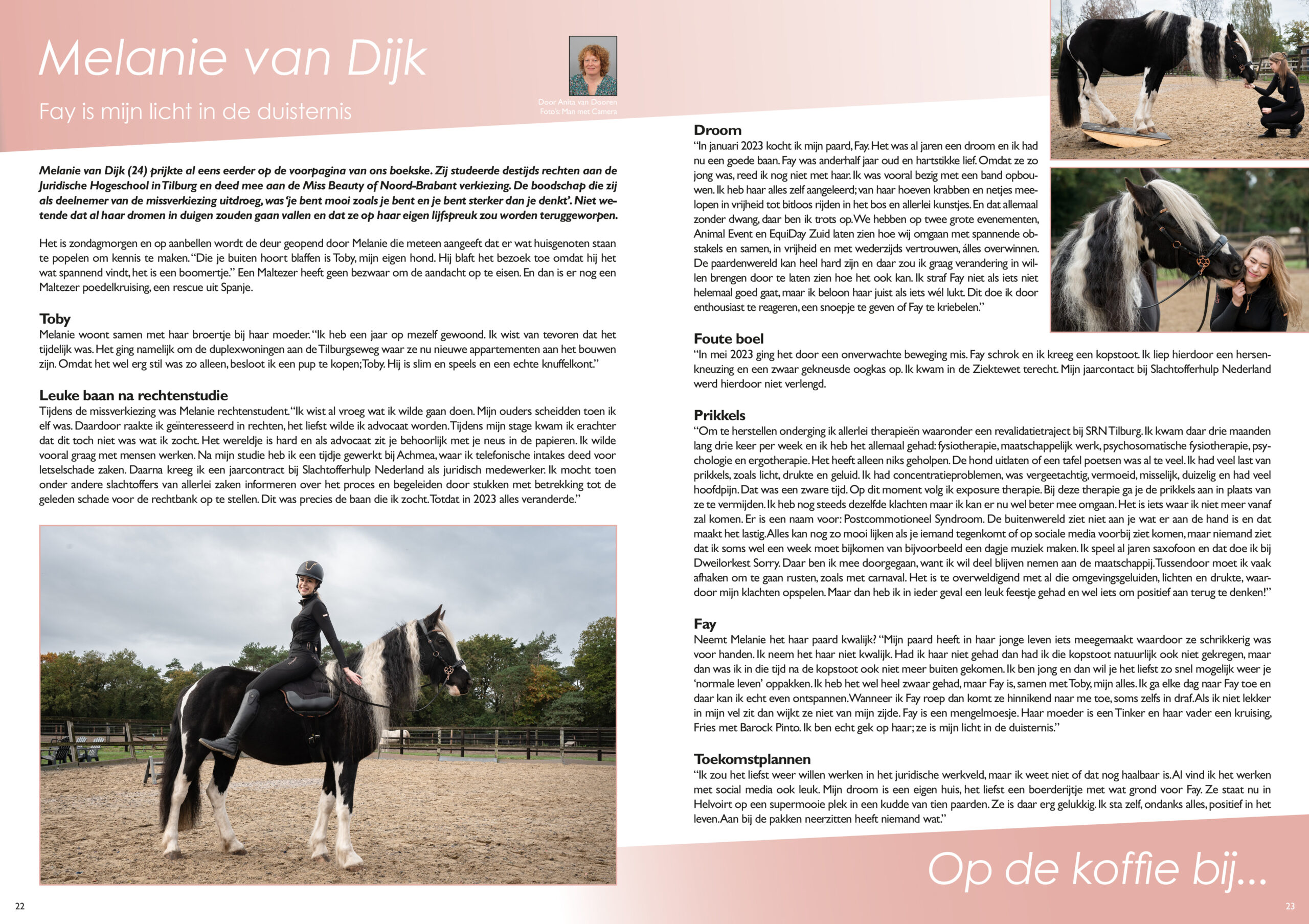 Op de koffie bij Melani van Dijk