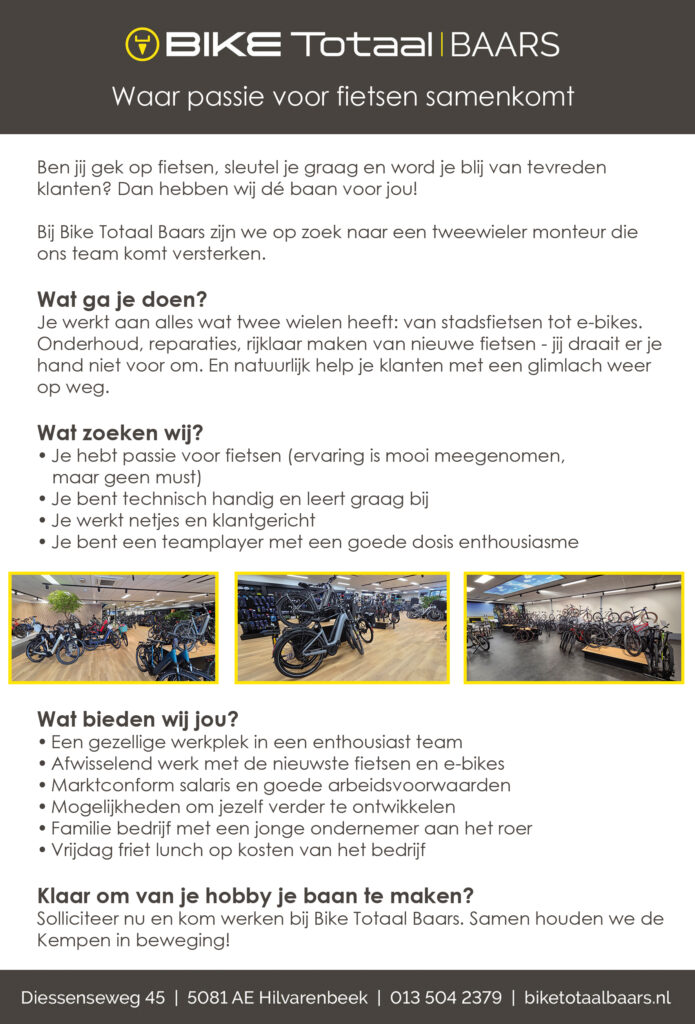 Vacature Bike Totaal